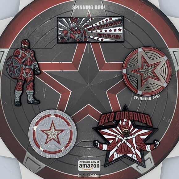 Marvel Red Guardian Enamel 5 Pin Set - Picture 2 of 9